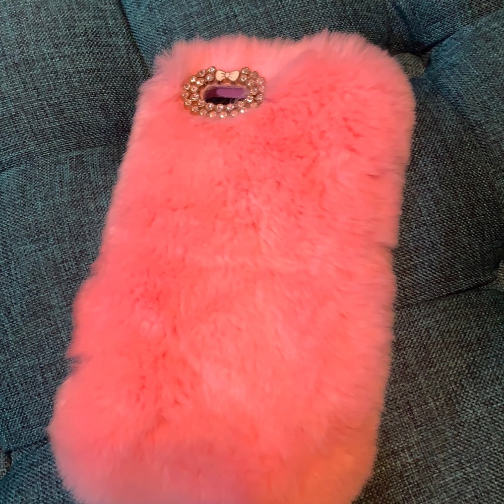 Pink Fury iphone case